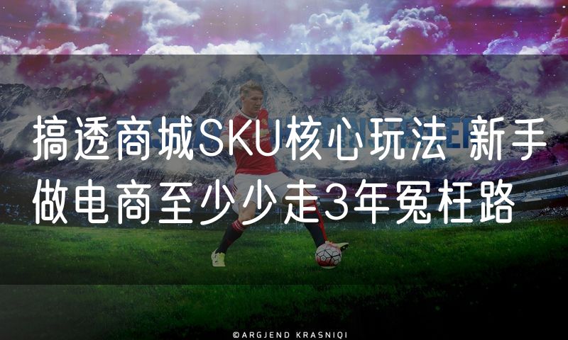 搞透商城SKU核心玩法 新手做电商至少少走3年冤枉路
