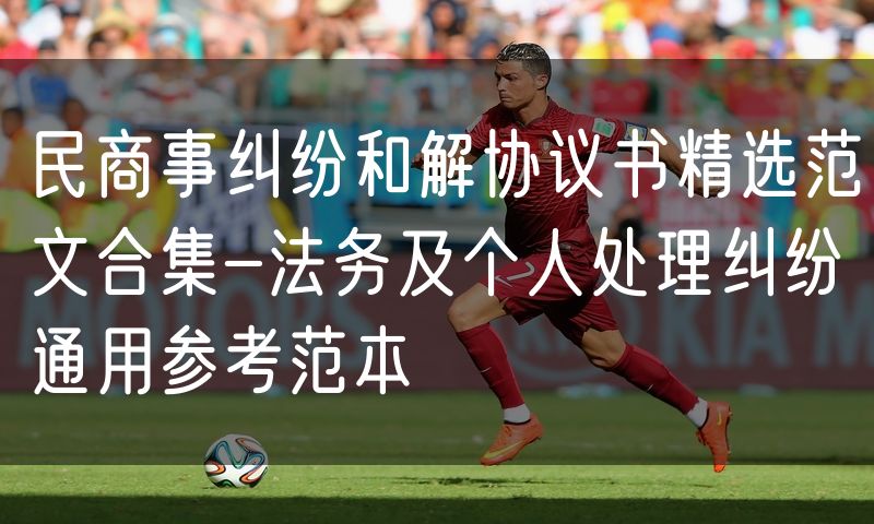民商事纠纷和解协议书精选范文合集-法务及个人处理纠纷通用参考范本