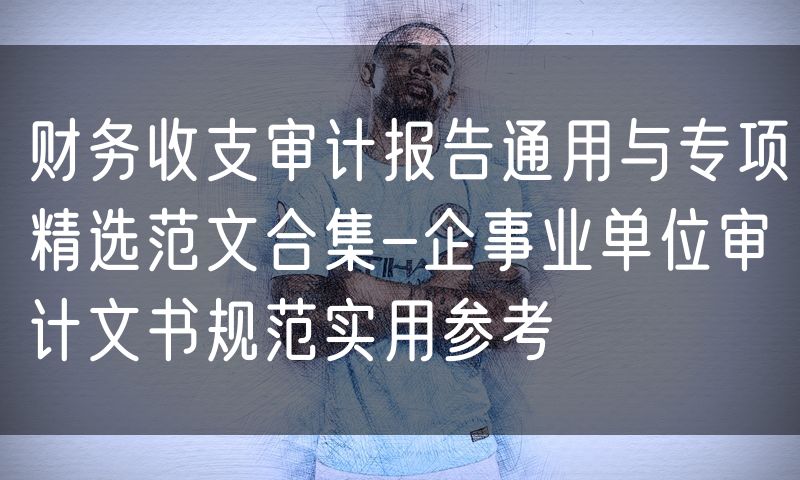 财务收支审计报告通用与专项精选范文合集-企事业单位审计文书规范实用参考