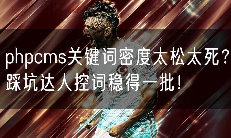 phpcms关键词密度太松太死?踩坑达人控词稳得一批!