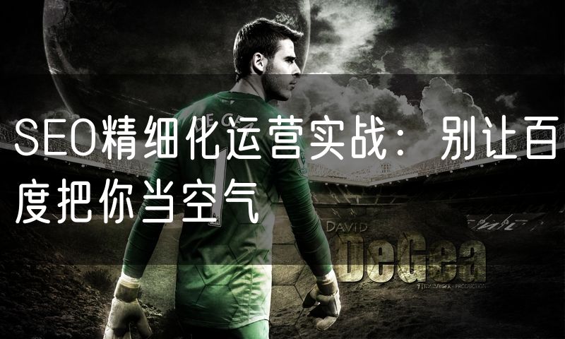 SEO精细化运营实战:别让百度把你当空气(16)