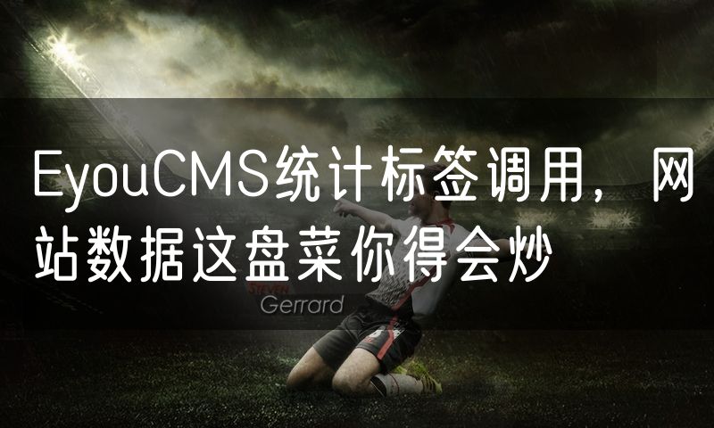 EyouCMS统计标签调用，网站数据这盘菜你得会炒