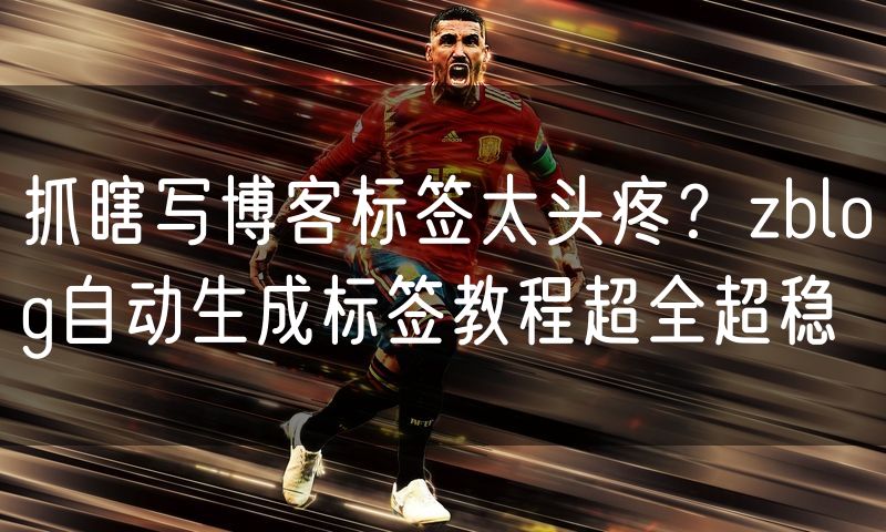 抓瞎写博客标签太头疼？zblog自动生成标签教程超全超稳