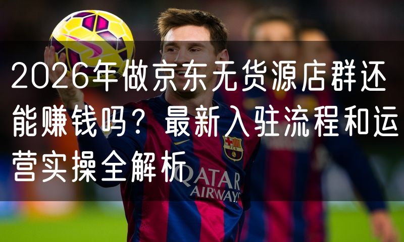 2026年做京东无货源店群还能赚钱吗?最新入驻流程和运营实操全解析