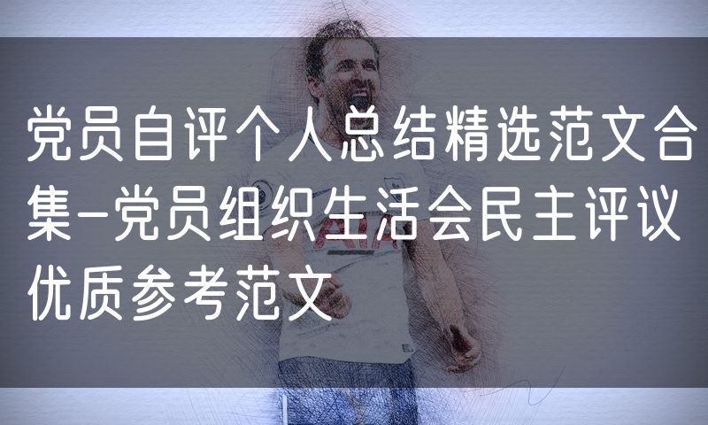 党员自评个人总结精选范文合集-党员组织生活会民主评议优质参考范文