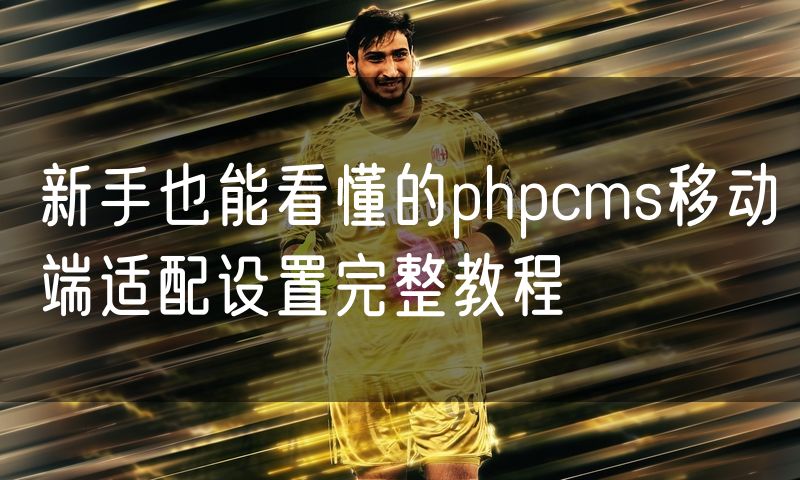 新手也能看懂的phpcms移动端适配设置完整教程