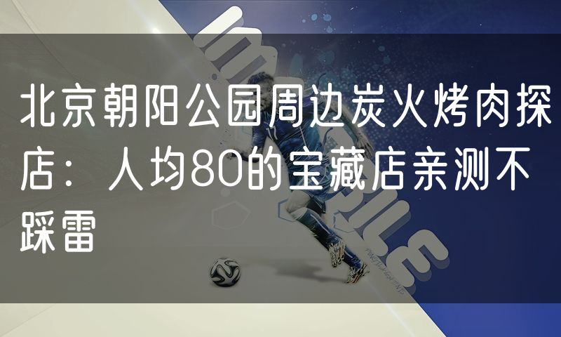 北京朝阳公园周边炭火烤肉探店:人均80的宝藏店亲测不踩雷(5)