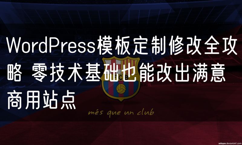 WordPress模板定制修改全攻略 零技术基础也能改出满意商用站点