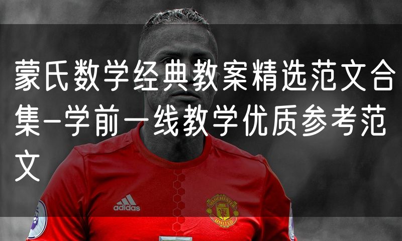 蒙氏数学经典教案精选范文合集-学前一线教学优质参考范文