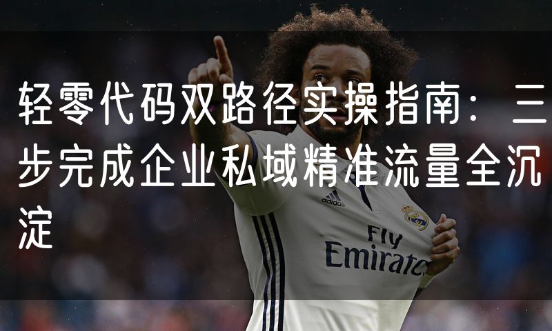 轻零代码双路径实操指南：三步完成企业私域精准流量全沉淀
