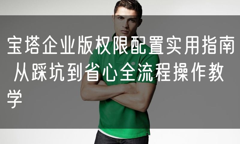 宝塔企业版权限配置实用指南 从踩坑到省心全流程操作教学