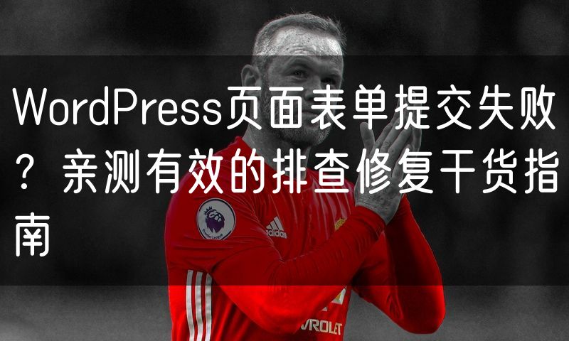 WordPress页面表单提交失败?亲测有效的排查修复干货指南