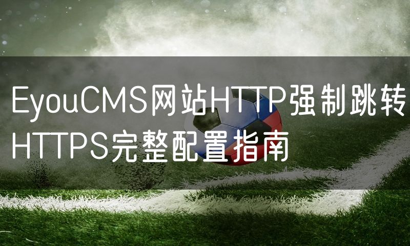 EyouCMS网站HTTP强制跳转HTTPS完整配置指南(12)