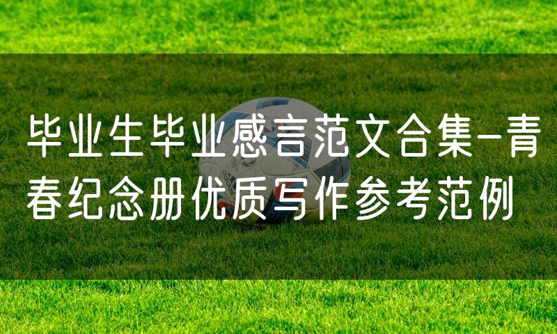 毕业生毕业感言范文合集-青春纪念册优质写作参考范例