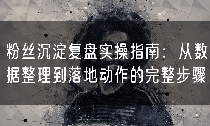 粉丝沉淀复盘实操指南：从数据整理到落地动作的完整步骤