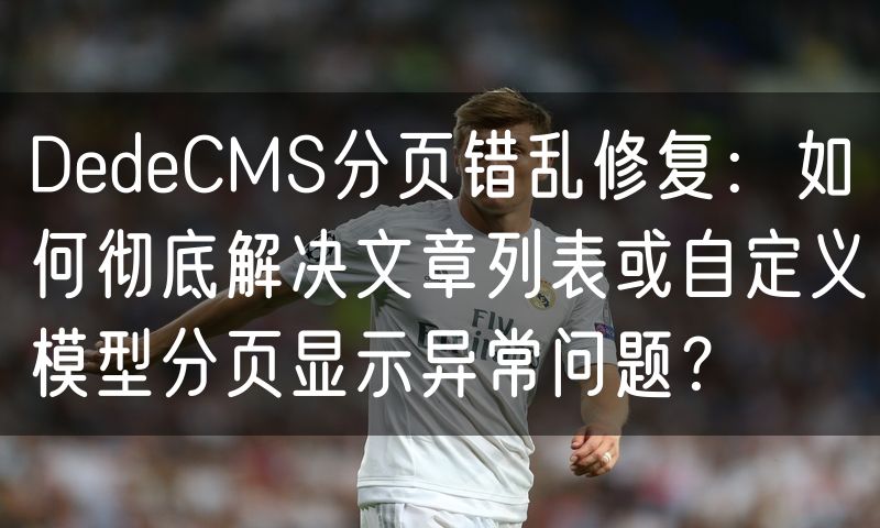 DedeCMS分页错乱修复:如何彻底解决文章列表或自定义模型分页显示异常问题?(18)