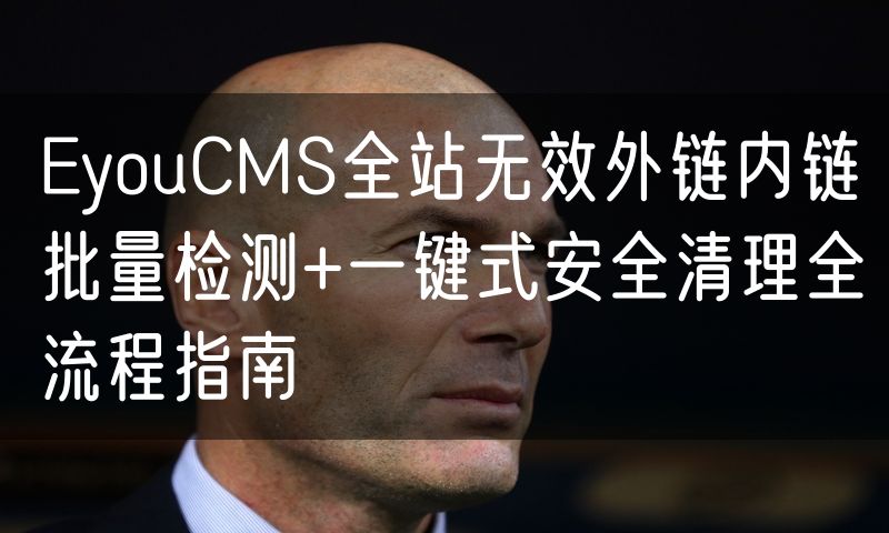 EyouCMS全站无效外链内链批量检测+一键式安全清理全流程指南