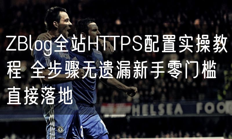 ZBlog全站HTTPS配置实操教程 全步骤无遗漏新手零门槛直接落地