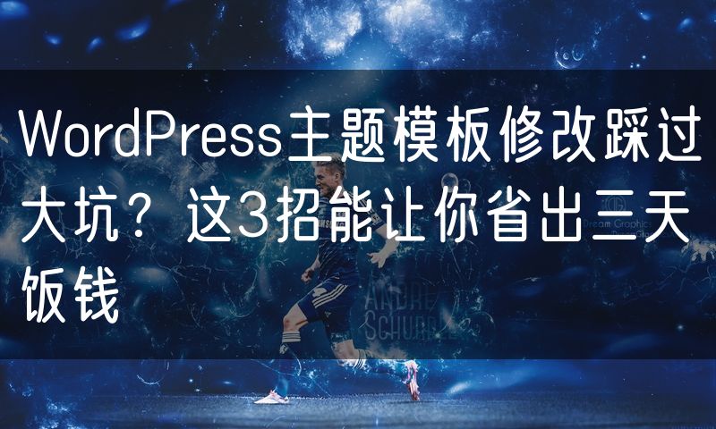 WordPress主题模板修改踩过大坑?这3招能让你省出三天饭钱