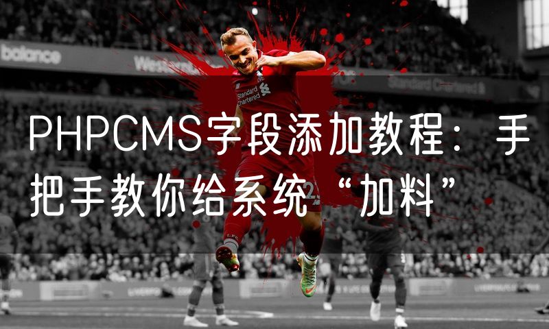 PHPCMS字段添加教程：手把手教你给系统“加料”