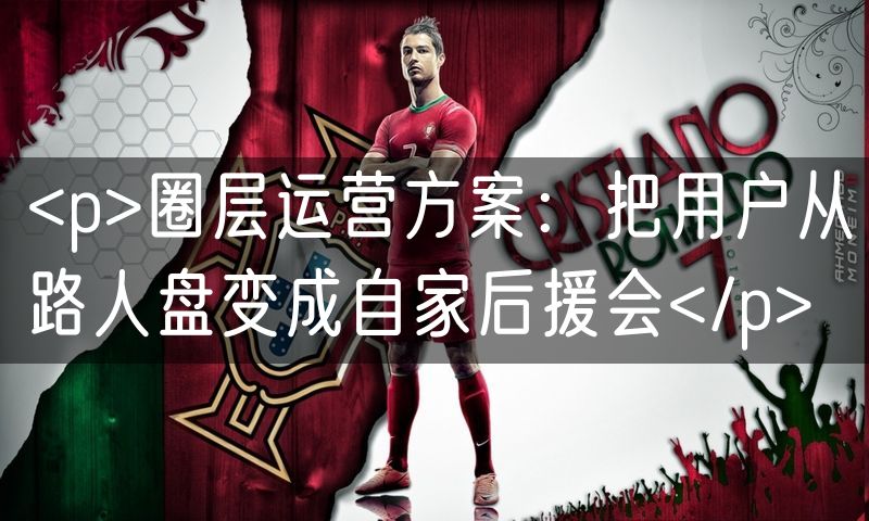 <p>圈层运营方案:把用户从路人盘变成自家后援会</p>