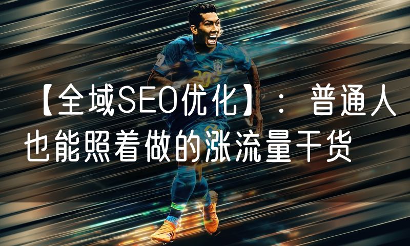 【全域SEO优化】:普通人也能照着做的涨流量干货(3)