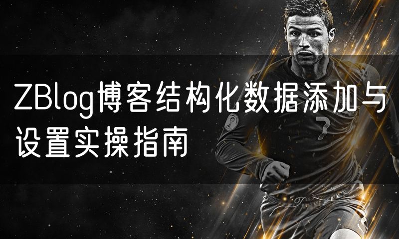 ZBlog博客结构化数据添加与设置实操指南