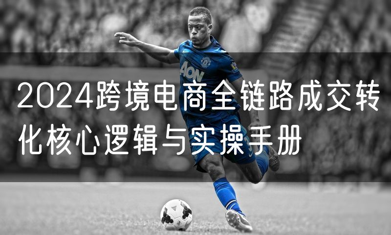 2024跨境电商全链路成交转化核心逻辑与实操手册