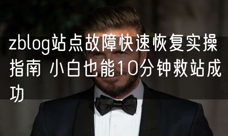 zblog站点故障快速恢复实操指南 小白也能10分钟救站成功