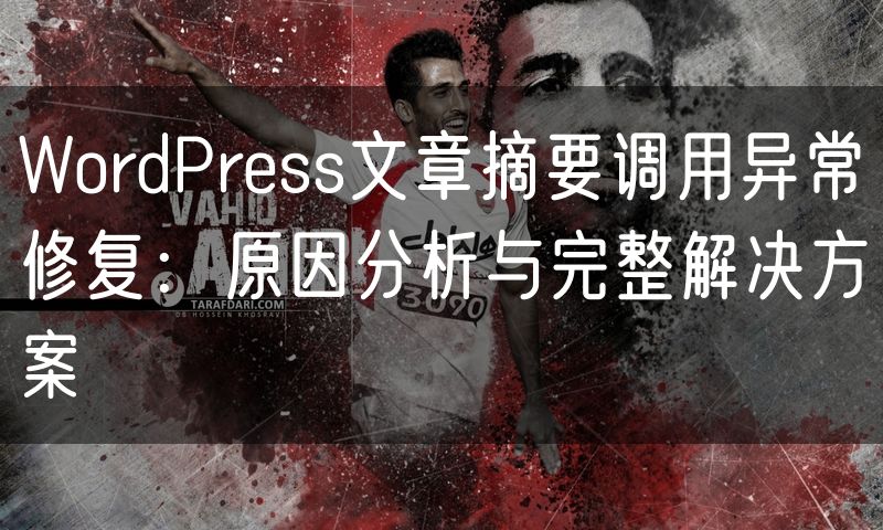 WordPress文章摘要调用异常修复:原因分析与完整解决方案
