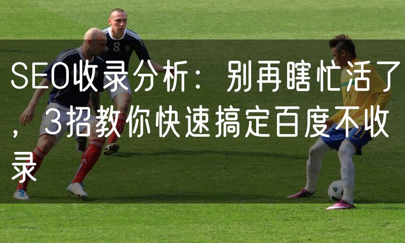 SEO收录分析：别再瞎忙活了，3招教你快速搞定百度不收录