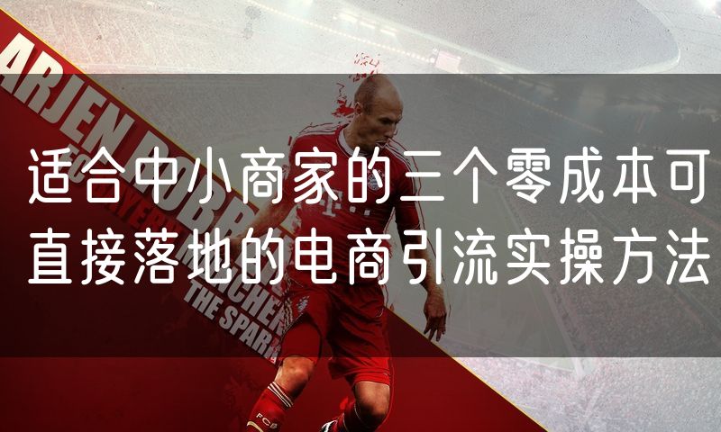 适合中小商家的三个零成本可直接落地的电商引流实操方法