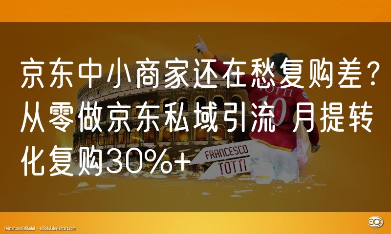 京东中小商家还在愁复购差？从零做京东私域引流 月提转化复购30%+