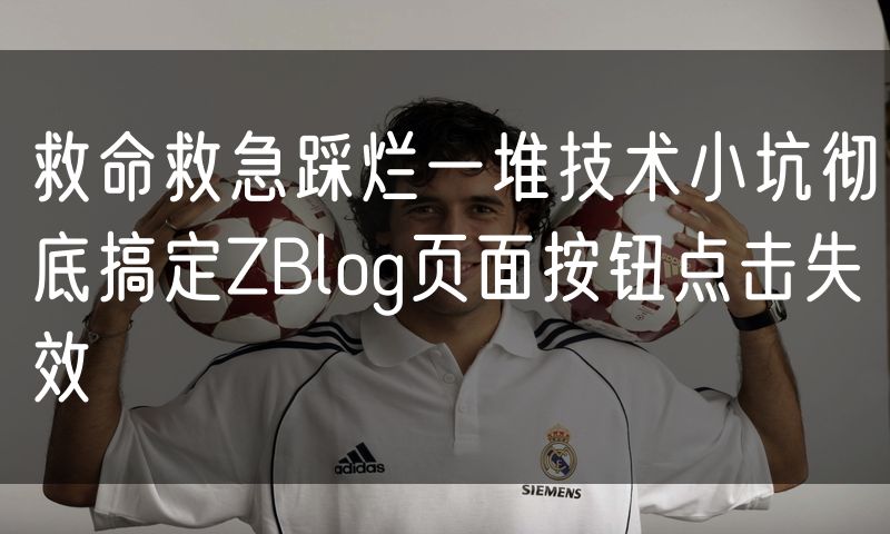 救命救急踩烂一堆技术小坑彻底搞定ZBlog页面按钮点击失效
