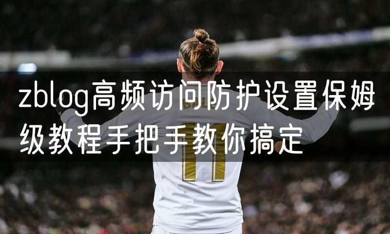 zblog高频访问防护设置保姆级教程手把手教你搞定