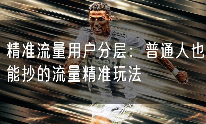 精准流量用户分层:普通人也能抄的流量精准玩法