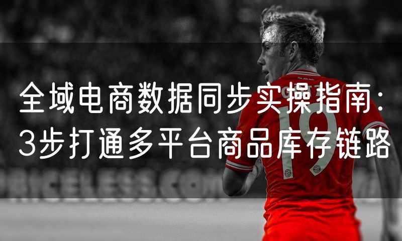 全域电商数据同步实操指南：3步打通多平台商品库存链路