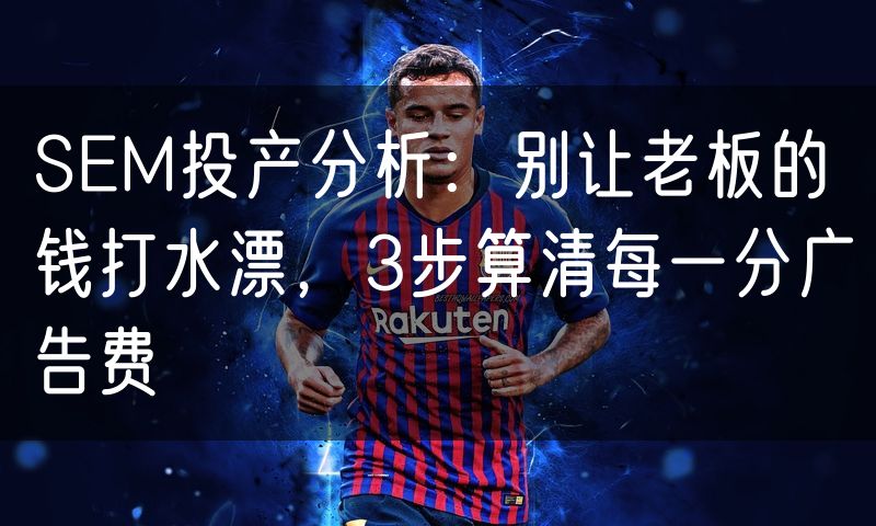 SEM投产分析：别让老板的钱打水漂，3步算清每一分广告费(0)