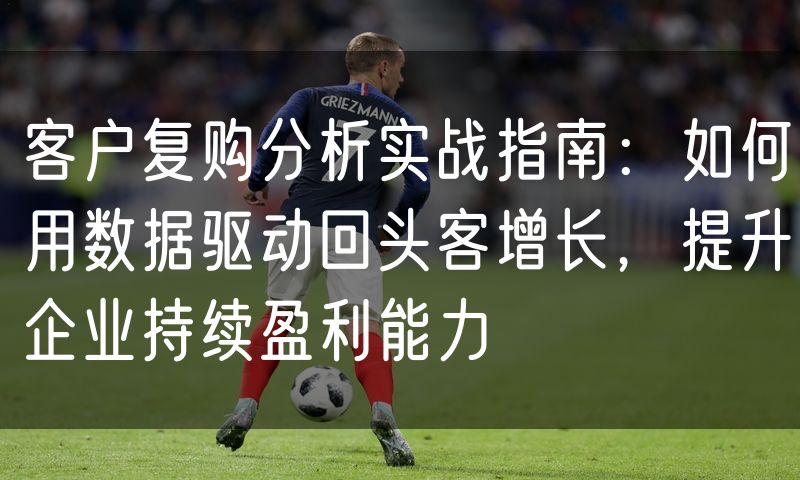 客户复购分析实战指南:如何用数据驱动回头客增长,提升企业持续盈利能力