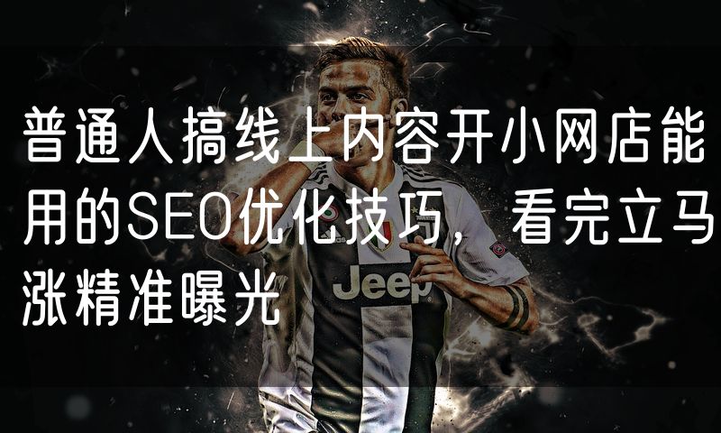 普通人搞线上内容开小网店能用的SEO优化技巧,看完立马涨精准曝光(28)
