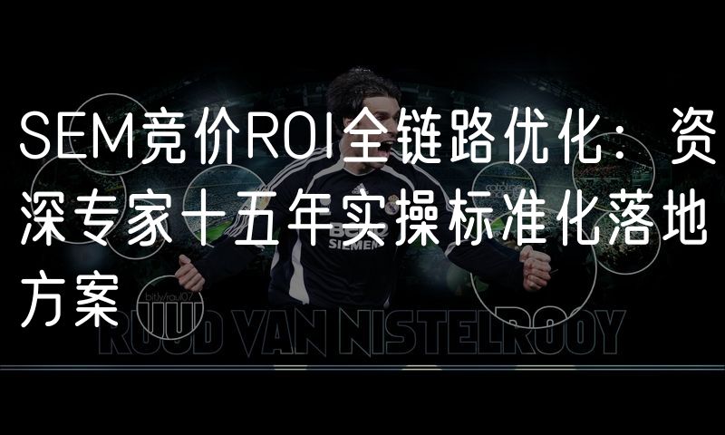 SEM竞价ROI全链路优化:资深专家十五年实操标准化落地方案(5)
