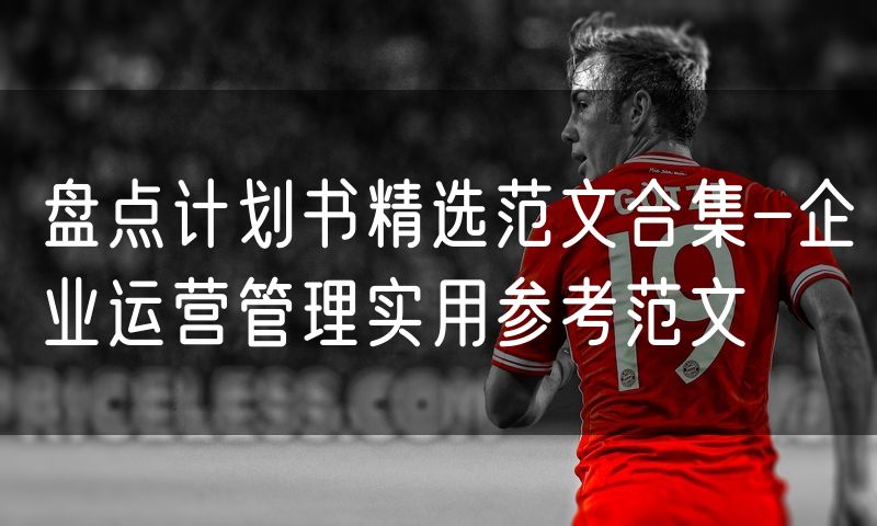 盘点计划书精选范文合集-企业运营管理实用参考范文