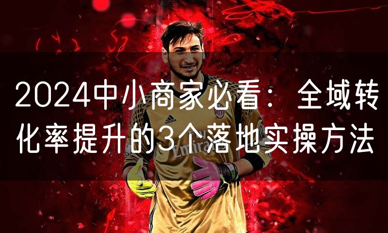 2024中小商家必看:全域转化率提升的3个落地实操方法(0)