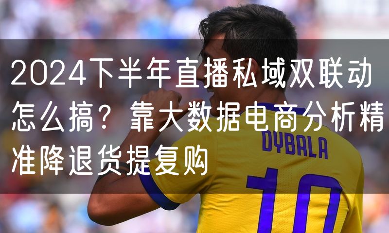 2024下半年直播私域双联动怎么搞？靠大数据电商分析精准降退货提复购(0)