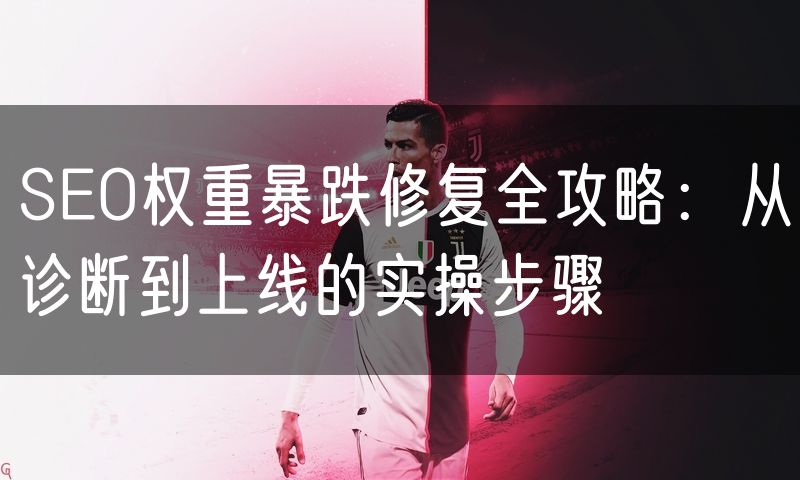 SEO权重暴跌修复全攻略：从诊断到上线的实操步骤