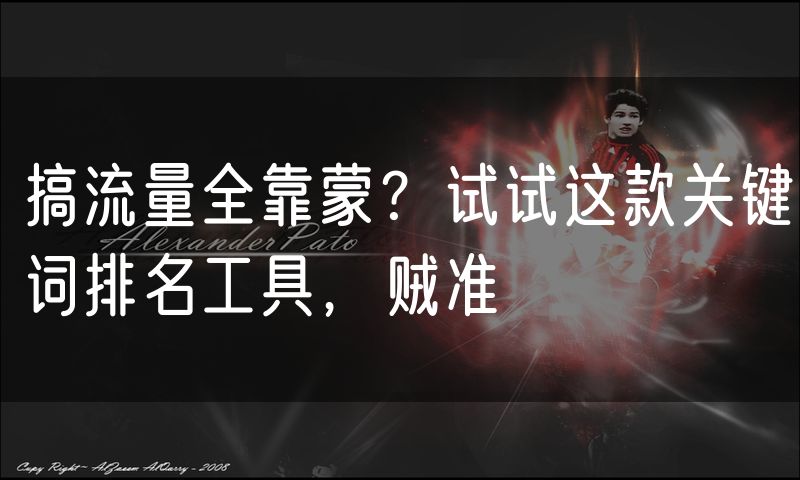 搞流量全靠蒙？试试这款关键词排名工具，贼准