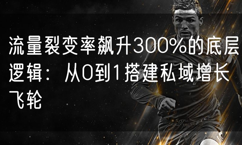 流量裂变率飙升300%的底层逻辑:从0到1搭建私域增长飞轮