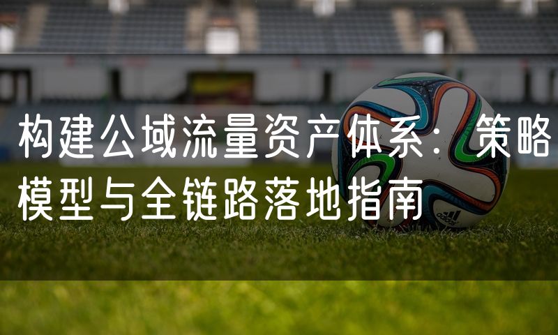 构建公域流量资产体系：策略模型与全链路落地指南