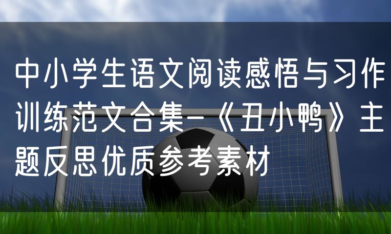 中小学生语文阅读感悟与习作训练范文合集-《丑小鸭》主题反思优质参考素材