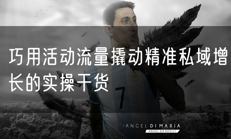 巧用活动流量撬动精准私域增长的实操干货